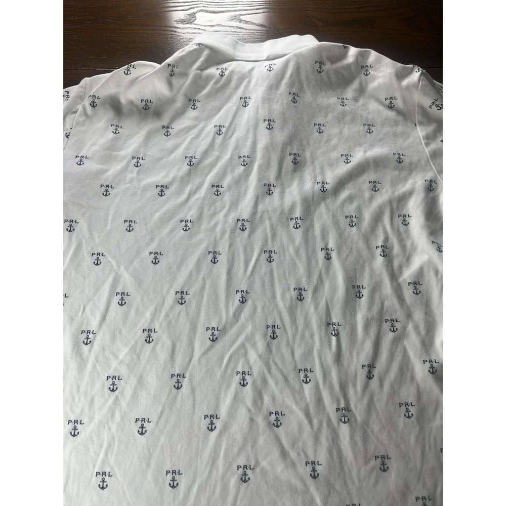 Polo Ralph Lauren Men's Size XL Classic Allover Print Anchor PRL Polo Shirt
